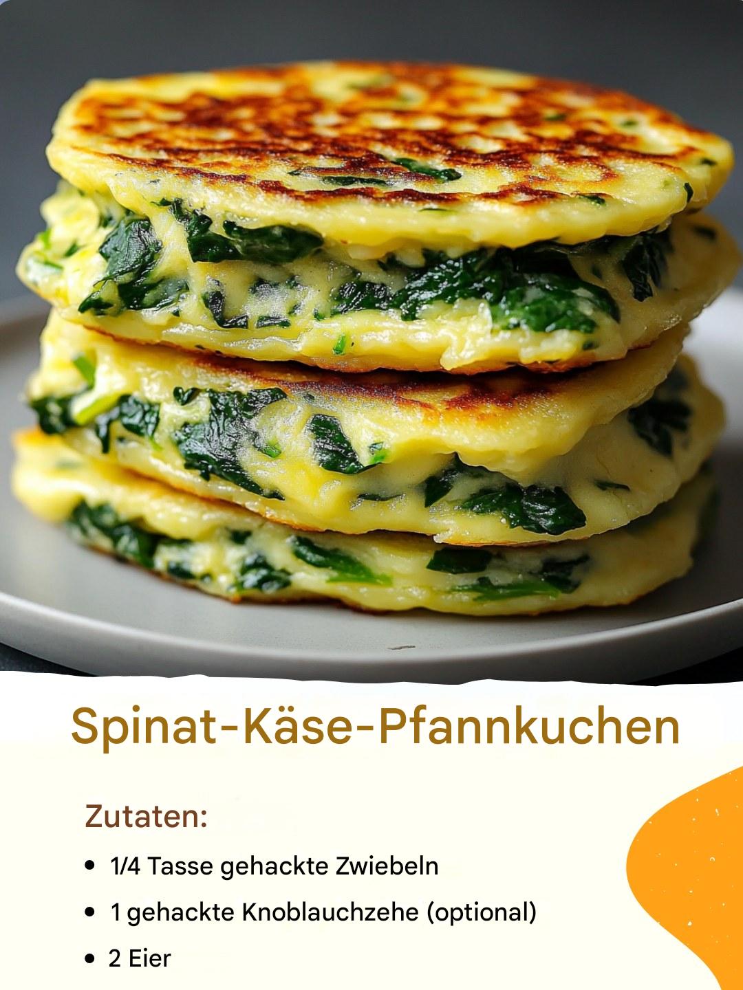Pfannkuchen Mit Spinat Und Käse