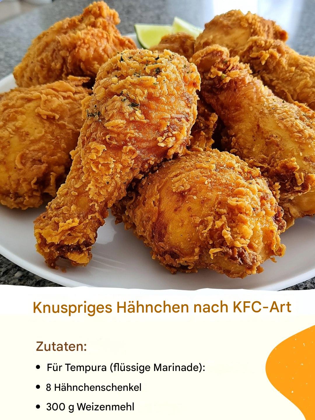 Knuspriges Hähnchen nach KFC-Art